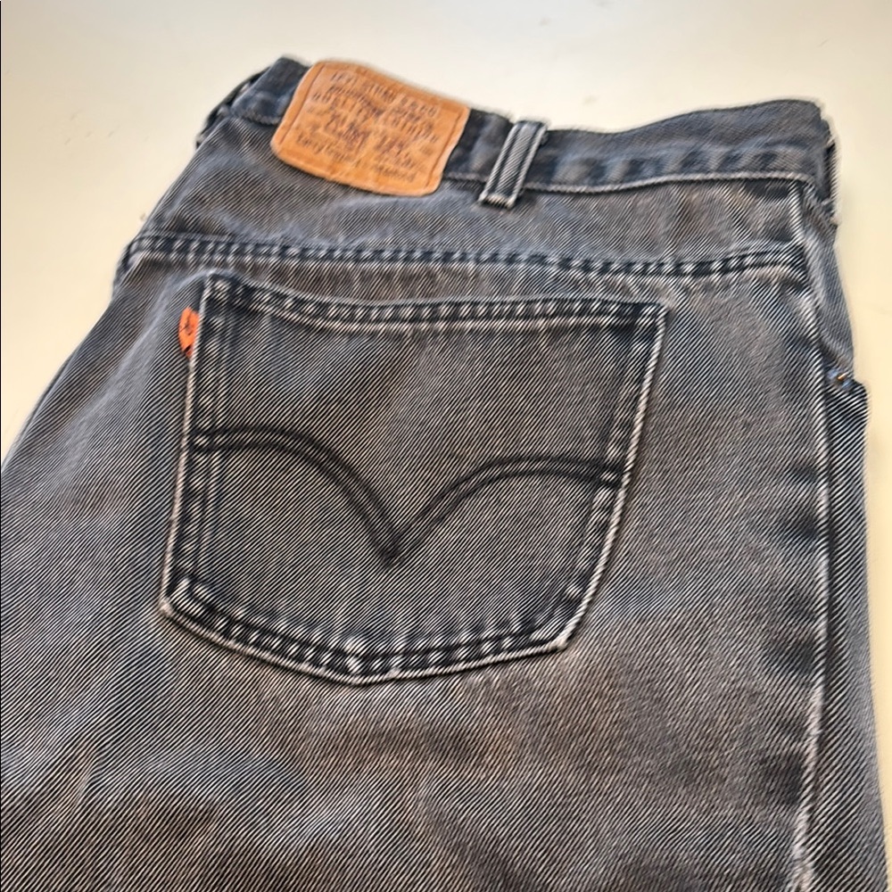 Levi's Black Jeans with Vintage Faded Look